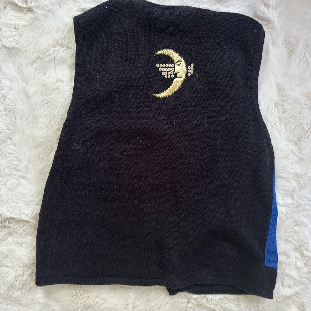 Relisted in my closet! Vintage oversized Halloween Haunted House sweater vest - Picture 10 of 13